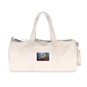 Aura antiquaire éclairée à la chandelle - Sac de sport en toile recyclée Stanley/Stella - blanc naturel - Devant