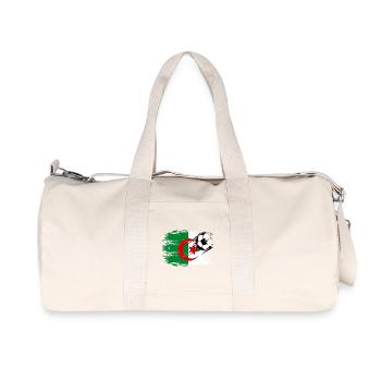 Algerien Flagge Fußball used - Recycelte Canvas-Sporttasche von Stanley/Stella - Naturweiß - Vorne