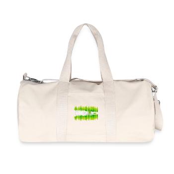 Nature Vibes – Forest Wildlife Design  - Recycelte Canvas-Sporttasche von Stanley/Stella - Naturweiß - Vorne