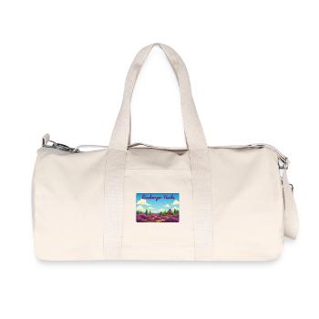 Lüneburger Heide - Recycelte Canvas-Sporttasche von Stanley/Stella - Naturweiß - Vorne