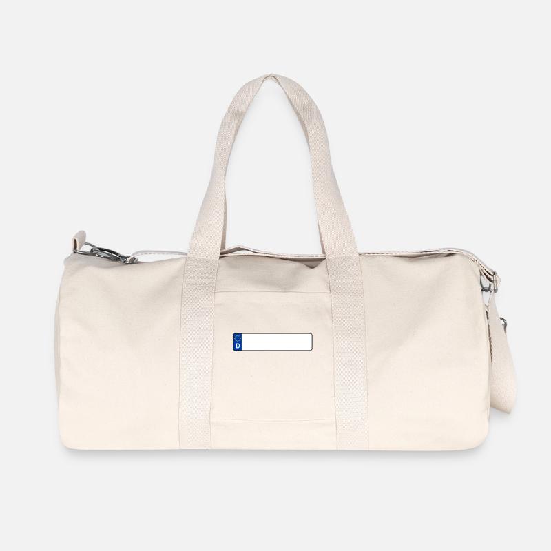 Kennzeichen D - Recycelte Canvas-Sporttasche von Stanley/Stella - Naturweiß
