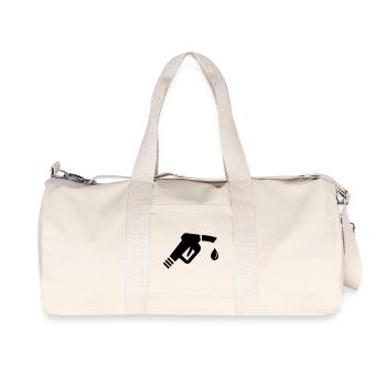 Tankstellen Zapfhahn - Recycelte Canvas-Sporttasche von Stanley/Stella - Naturweiß - Vorne