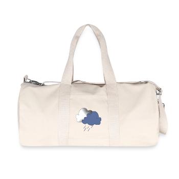 soleil arc-en-ciel nuages soleil météo cloud52 - Sac de sport en toile recyclée Stanley/Stella - blanc naturel - Devant