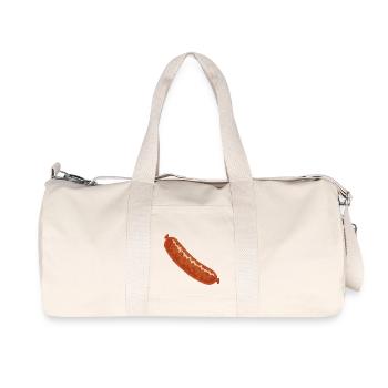 Wurst - Recycelte Canvas-Sporttasche von Stanley/Stella - Naturweiß - Vorne