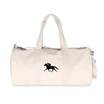 reiter reiten pferdesport - Recycelte Canvas-Sporttasche von Stanley/Stella - Naturweiß - Vorne