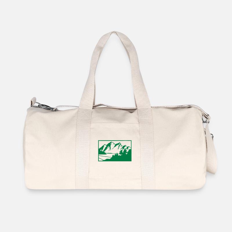 Berge - Recycelte Canvas-Sporttasche von Stanley/Stella - Naturweiß