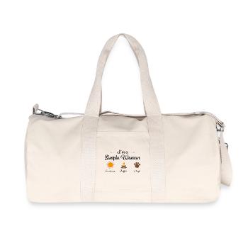 Dog woman - Recycled Canvas Sports Bag by Stanley/Stella - natural - Front