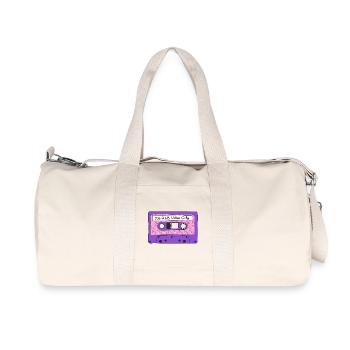 R&B Vibes des années 90 Seulement Cassette Memphis Graphic - Sac de sport en toile recyclée Stanley/Stella - blanc naturel - Devant