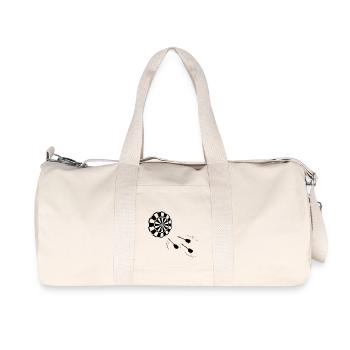 Dart Player Dart Pocket Design - Recycled Canvas Sports Bag by Stanley/Stella - natural - Front