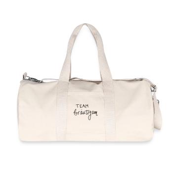Team Bräutigam - Recycelte Canvas-Sporttasche von Stanley/Stella - Naturweiß - Vorne