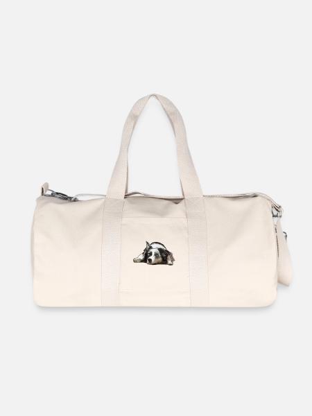 Australian Shepherd - Recycelte Canvas-Sporttasche von Stanley/Stella - Naturweiß