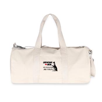 Greyhound Mom - Recycelte Canvas-Sporttasche von Stanley/Stella - Naturweiß - Vorne