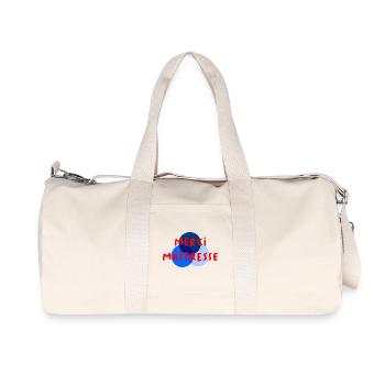 GELIEBTE. VIELEN DANK. DANKE HERRIN - Recycelte Canvas-Sporttasche von Stanley/Stella - Naturweiß - Vorne