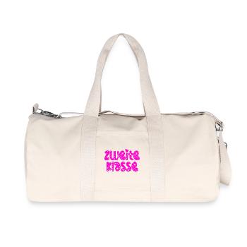 Grundschule 2 Klasse - Zweite Schulklasse - Recycelte Canvas-Sporttasche von Stanley/Stella - Naturweiß - Vorne