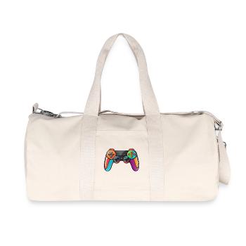 Gamepad Controller Colors Colorful - Recycled Canvas Sports Bag by Stanley/Stella - natural - Front