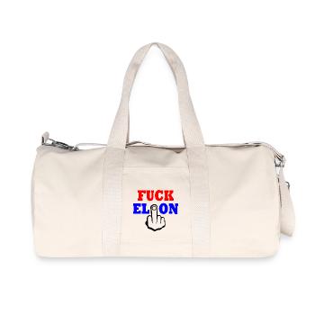 Fuck elon - Recycled Canvas Sports Bag by Stanley/Stella - natural - Front
