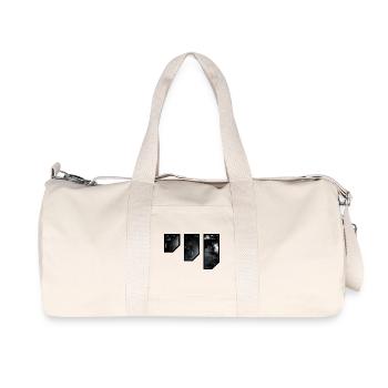 Futuristic Geometric Darkness - Recycled Canvas Sports Bag by Stanley/Stella - natural - Front
