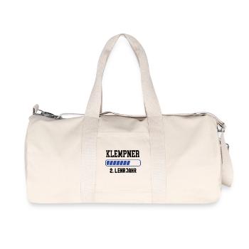Apprentissage de plombier 2ème année d’apprentissage en plomberie - Sac de sport en toile recyclée Stanley/Stella - blanc naturel - Devant