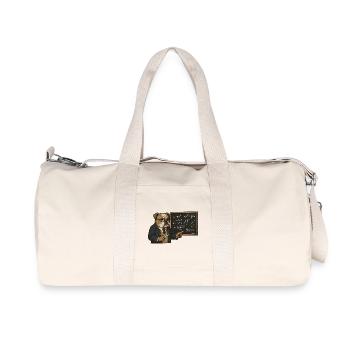 Le professeur Bulldog enseigne les mathématiques, les sciences, le tableau noir - Sac de sport en toile recyclée Stanley/Stella - blanc naturel - Devant