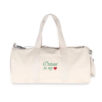 Ostuni in meinem Herzen - Recycelte Canvas-Sporttasche von Stanley/Stella - Naturweiß - Vorne