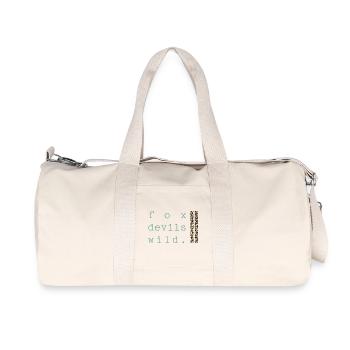 Fox Devil Wild Leopard - Recycled Canvas Sports Bag by Stanley/Stella - natural - Front