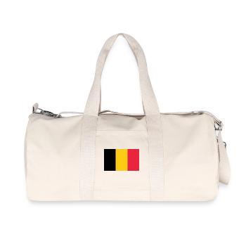 Belgique - Sac de sport en toile recyclée Stanley/Stella - blanc naturel - Devant