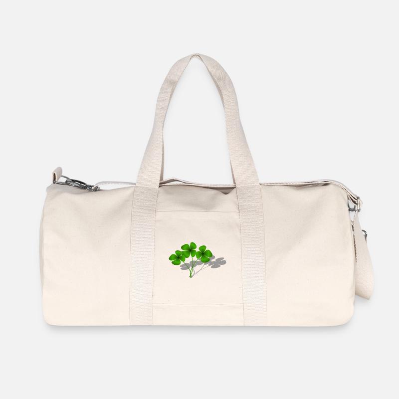 Glück - Recycelte Canvas-Sporttasche von Stanley/Stella - Naturweiß
