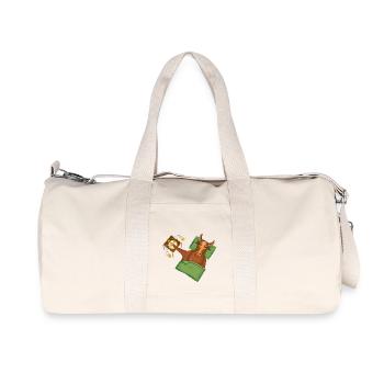 Taurus | Add Text | Examples in the description! - Recycled Canvas Sports Bag by Stanley/Stella - natural - Front