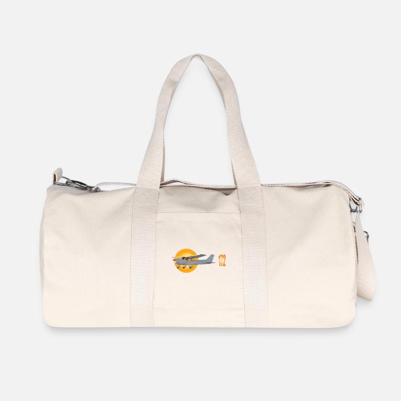 Cessna - Recycelte Canvas-Sporttasche von Stanley/Stella - Naturweiß
