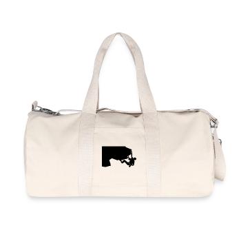 klettern überhang - Recycelte Canvas-Sporttasche von Stanley/Stella - Naturweiß - Vorne