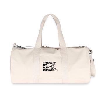 Kricket Techniken - Recycelte Canvas-Sporttasche von Stanley/Stella - Naturweiß - Vorne