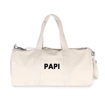 Papi - Sac de sport en toile recyclée Stanley/Stella - blanc naturel - Devant