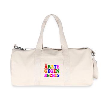 Ärzte gegen rechts - Recycelte Canvas-Sporttasche von Stanley/Stella - Naturweiß - Vorne