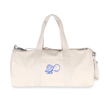 turtle cute smiling happy funny - Recycled Canvas Sports Bag by Stanley/Stella - natural - Front