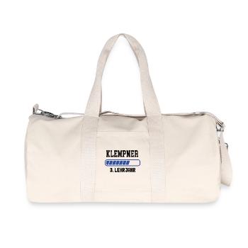 Apprentissage de plombier 3ème année en tant que plombier - Sac de sport en toile recyclée Stanley/Stella - blanc naturel - Devant