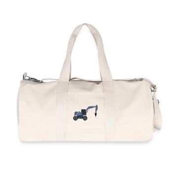 Bagger mit Hammer - Recycelte Canvas-Sporttasche von Stanley/Stella - Naturweiß - Vorne