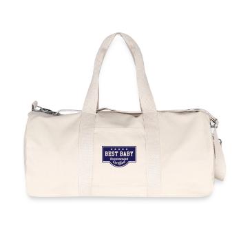Meilleur bébé - Naissance - Enfant - Sac de sport en toile recyclée Stanley/Stella - blanc naturel - Devant