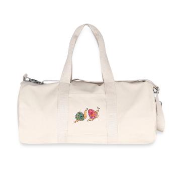 Snails - Recycled Canvas Sports Bag by Stanley/Stella - natural - Front