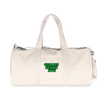 climate action now - Recycled Canvas Sports Bag by Stanley/Stella - natural - Front