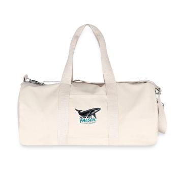 Humpback Whale Statement – I'm Just Wrong Here - Recycled Canvas Sports Bag by Stanley/Stella - natural - Front