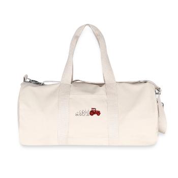 Evolution Farmer Farmer Traktor - Recycelte Canvas-Sporttasche von Stanley/Stella - Naturweiß - Vorne