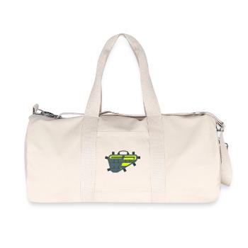 Icône du sac de cadre de vélo - Sac de sport en toile recyclée Stanley/Stella - blanc naturel - Devant