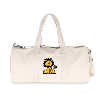 Lion - Sac de sport en toile recyclée Stanley/Stella - blanc naturel - Devant