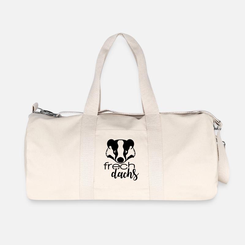 Frechdachs - Recycelte Canvas-Sporttasche von Stanley/Stella - Naturweiß
