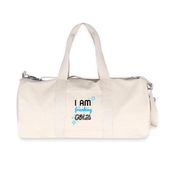 i am freaking cold - Recycled Canvas Sports Bag by Stanley/Stella - natural - Front