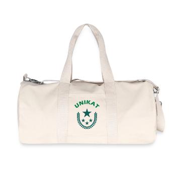 Siegreiches Unikat Lorbeeren-Shirt - Recycelte Canvas-Sporttasche von Stanley/Stella - Naturweiß - Vorne
