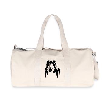 collie - Recycled Canvas Sports Bag by Stanley/Stella - natural - Front