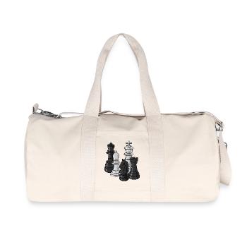 chess - Recycled Canvas Sports Bag by Stanley/Stella - natural - Front
