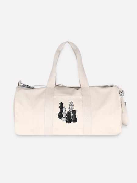 chess - Recycled Canvas Sports Bag by Stanley/Stella - natural