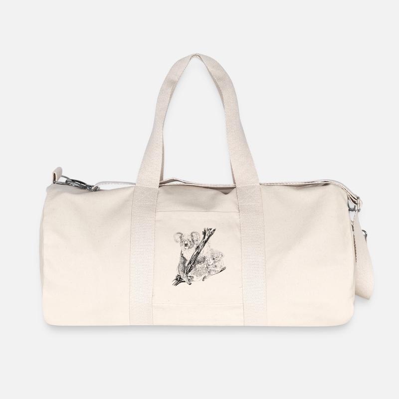 Koala - Recycelte Canvas-Sporttasche von Stanley/Stella - Naturweiß